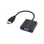 Conceptronic ABBY20B HDMI–VGA adapteris, 0,25 m, HDMI Type A (Standard), VGA (D-Sub), vīrišķais, sievišķais, taisns