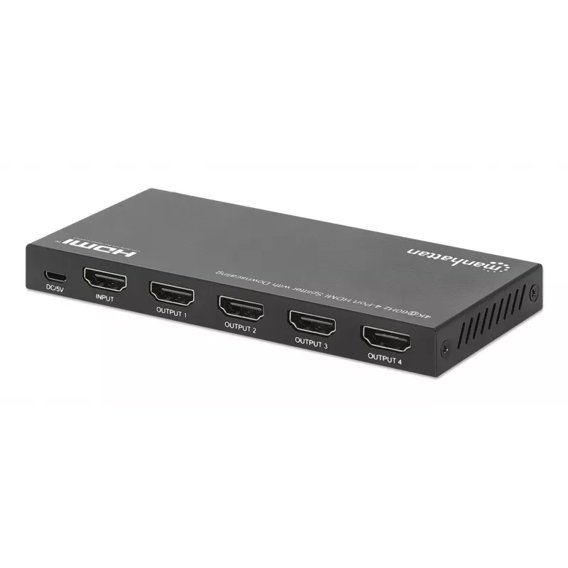 HDMI sadalītājs Manhattan 4 portu 4K@60Hz ar samazināšanu