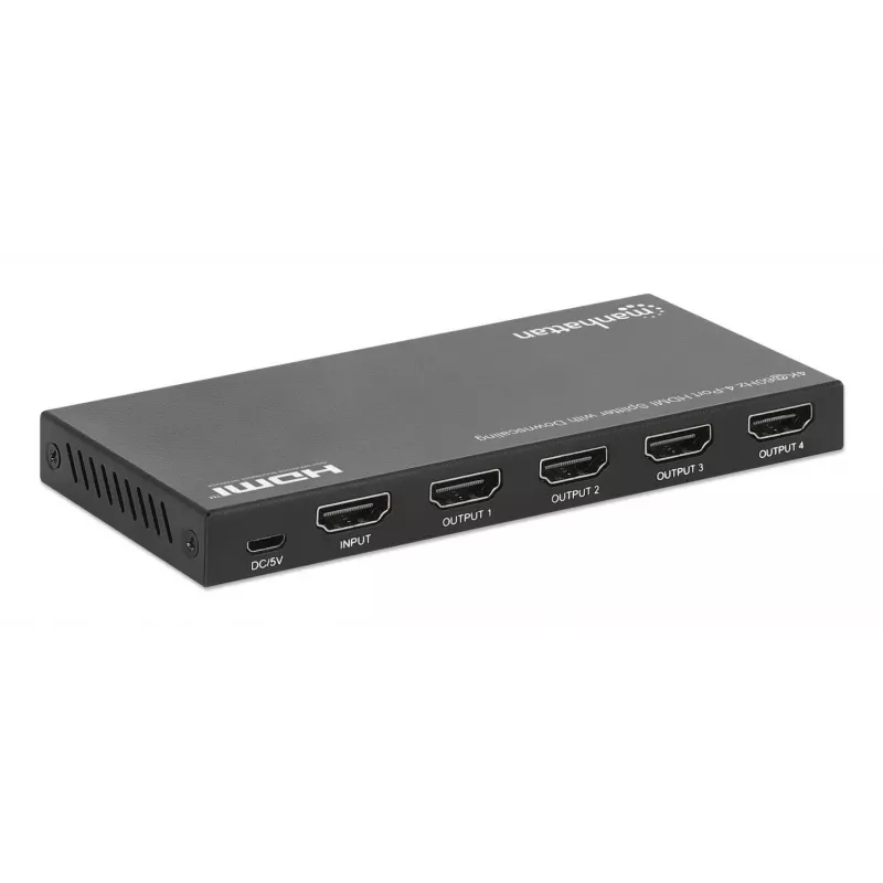 HDMI sadalītājs Manhattan 4 portu 4K@60Hz ar samazināšanu