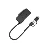 Conceptronic ABBY21B USB 3.0 SATA adapteris ar strāvas adapteri, 2,5 collu/3,5 collu SATA HDD/SSD, 2-in-1 USB C/A kabelis