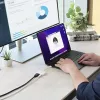 j5create JCA152 USB-C® uz 4K HDMI™ adapteris ar jaudas piegādi, melns