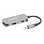 Manhattan USB-C dokstacija/sadalītājs HDMI USB-A USB-C 100 W Power Delivery 4K 60Hz