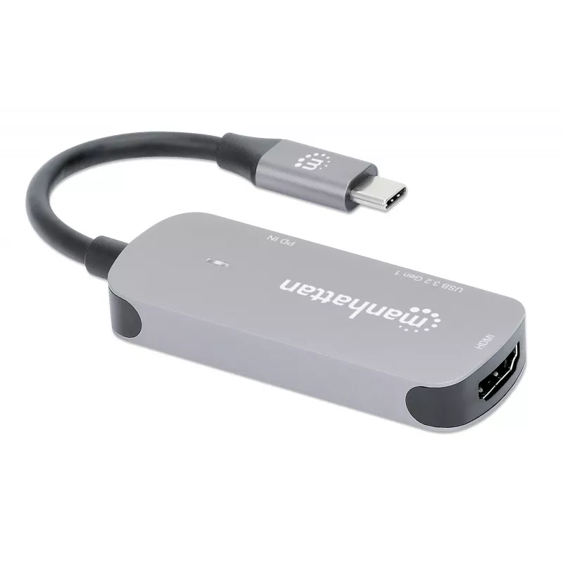 Manhattan USB-C dokstacija/sadalītājs HDMI USB-A USB-C 100 W Power Delivery 4K 60Hz