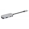 Manhattan USB-C dokstacija/sadalītājs HDMI USB-A USB-C 100 W Power Delivery 4K 60Hz