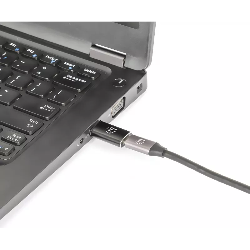 Manhattan USB-C uz USB-A adapteris, sieviešu uz vīriešu, 10 Gbps (USB 3.2 Gen2 jeb USB 3.1), SuperSpeed+ USB, melns, mūža garantija