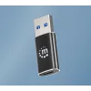 Manhattan USB-C uz USB-A adapteris, sieviešu uz vīriešu, 10 Gbps (USB 3.2 Gen2 jeb USB 3.1), SuperSpeed+ USB, melns, mūža garantija