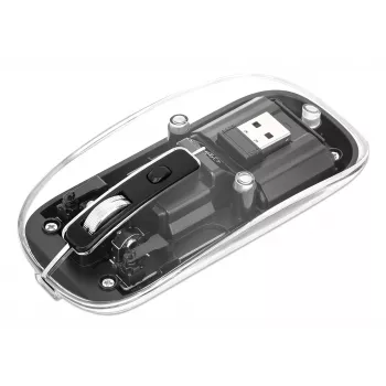 Bezvadu pele Manhattan Transparent uzlādējama USB
