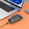 Bezvadu pele Manhattan Transparent uzlādējama USB