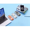 Bezvadu pele Manhattan Transparent uzlādējama USB