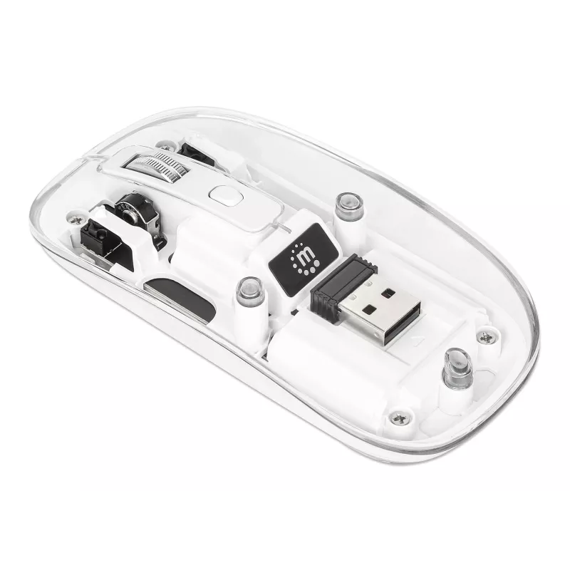 Pele Manhattan Transparent uzlādējama bezvadu USB