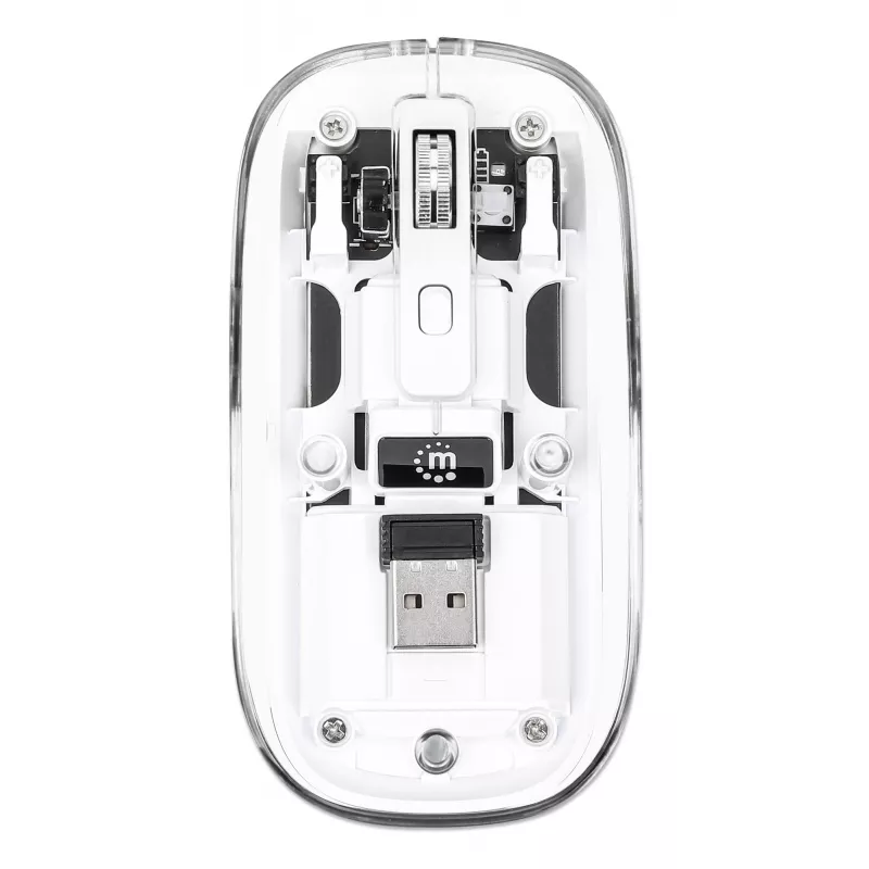 Pele Manhattan Transparent uzlādējama bezvadu USB