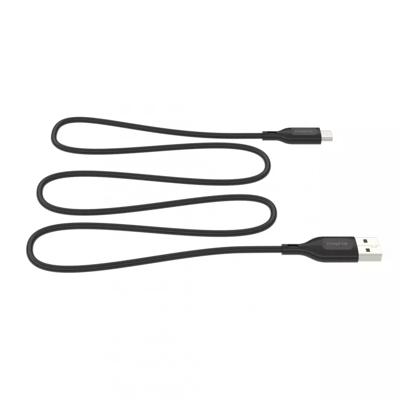 mophie essentials uzlādes kabeļi | 1M USB kabelis USB 2.0 USB A USB C Melns