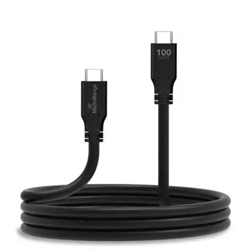 USB kabelis MediaRange MRCS218 3 m USB 3.2 Gen 1 USB C melns