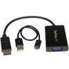 StarTech.com DisplayPort uz VGA adapteris ar audio, 0,184 m, 1920 x 1200 pikseļi, 1080p, melns, aktīvais video pārveidotājs, 0 - 70 °C