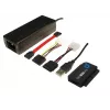 Interfeisa kartes adapteris LOGILINK AU0006C — USB Type-A uz IDE/ATA un SATA, 1,2 m kabelis, melns
