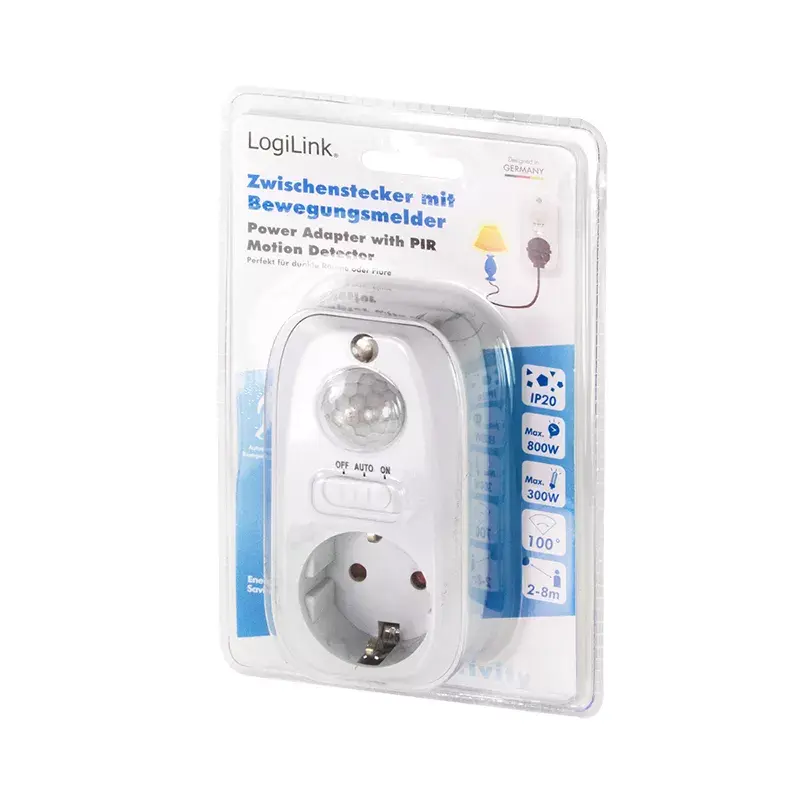 Strāvas kontaktdakšu adapteris LogiLink PA0248 Balts
