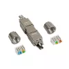 Vadu savienotājs LogiLink MP0057 Cat.6A Cat.7 Cat.7A metālisks