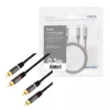 Audio kabelis LogiLink CA1201 0,5 m 2 x RCA melns
