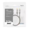 Audio kabelis LogiLink CA1201 0,5 m 2 x RCA melns