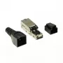Vada savienotājs LogiLink MP0044 RJ-45 Cat6a 0,5 m nerūsējošais tērauds