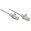 Intellinet tīkla komutācijas kabelis, Cat5e, 2m, pelēks, CCA, U/UTP, PVC, RJ45, zelta pārklājuma kontakti, bez aizķeršanās, ar uzmavu, mūža garantija