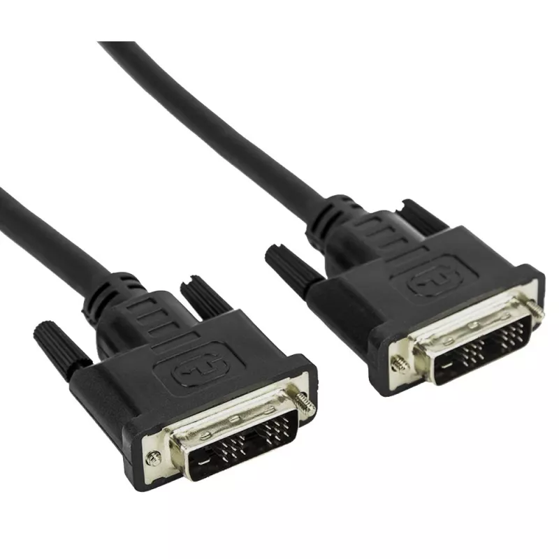 DVI kabelis Techly ICOC-DVI-8050 5 m DVI-D Melns