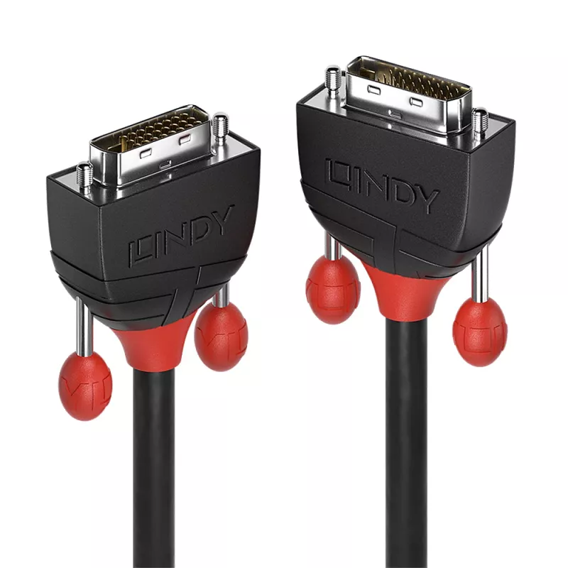 Lindy 1m DVI-D Dual Link kabelis, melna līnija