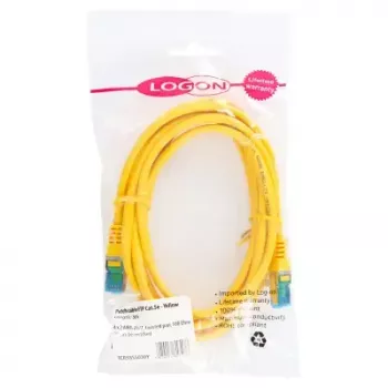 Tīkla kabelis LOGON TCR55SS200Y Cat5e SF/UTP (S-FTP) RJ-45 uz RJ-45 20 m Dzeltens