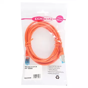 Tīkla kabelis LOGON TCR55SS075O Cat5e SF/UTP (S-FTP) oranžs, RJ-45—RJ-45, 7 m