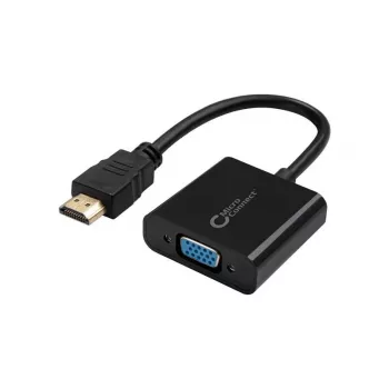 Microconnect HDMVGA1B video kabeļa adapteris 0.15 m HDMI Type A (Standard) VGA (D-Sub) melns