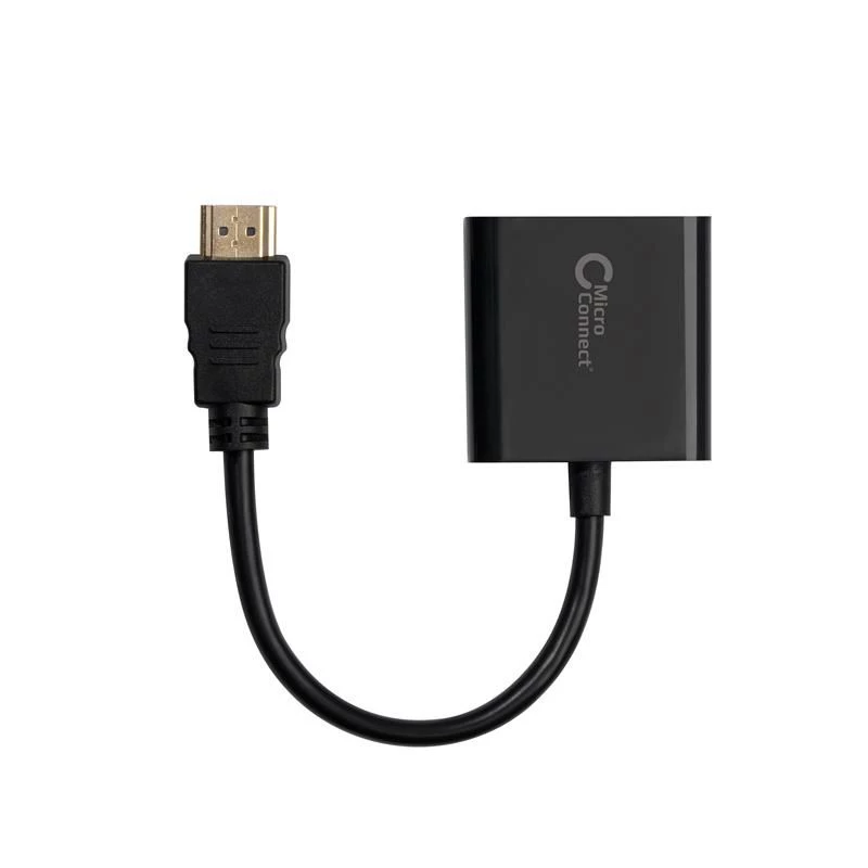 Microconnect HDMVGA1B video kabeļa adapteris 0.15 m HDMI Type A (Standard) VGA (D-Sub) melns