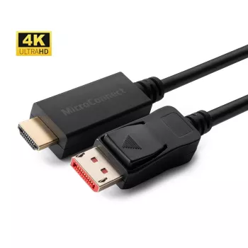 Microconnect MC-DP-HDMI-10004K DisplayPort kabelis 10 m Melns