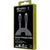 USB-C kabelis Sandberg Survivor 2M 100W melns balts