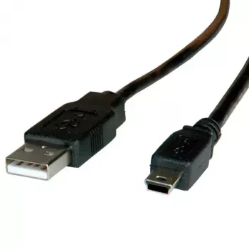 USB 2.0 kabelis ROLINE A - 5 kontaktu Mini M/M 3,0 m