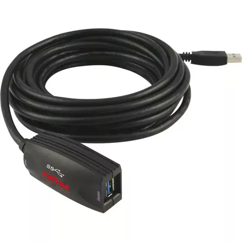 USB 3.0 aktīvā retranslatora kabelis ROLINE 12.04.1096 5 m