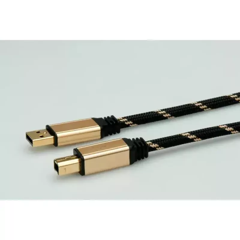 USB kabelis ROLINE GOLD A - B M/M 4,5 m