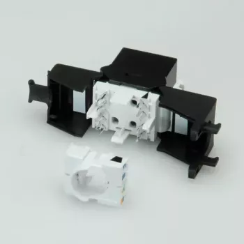 Keystone Jack ROLINE Cat. 6a RJ-45 neekranēts, bez instrumentiem, plāns, melns