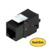 Keystone Jack ROLINE Cat. 6a RJ-45 neekranēts, bez instrumentiem, plāns, melns