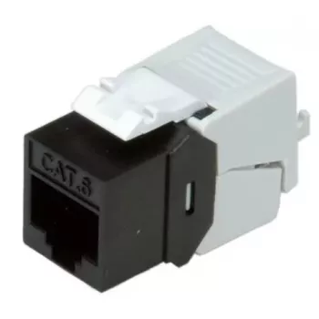 Keystone Jack ROLINE Cat.6/E klase plāns RJ-45 Neekranēts Melns