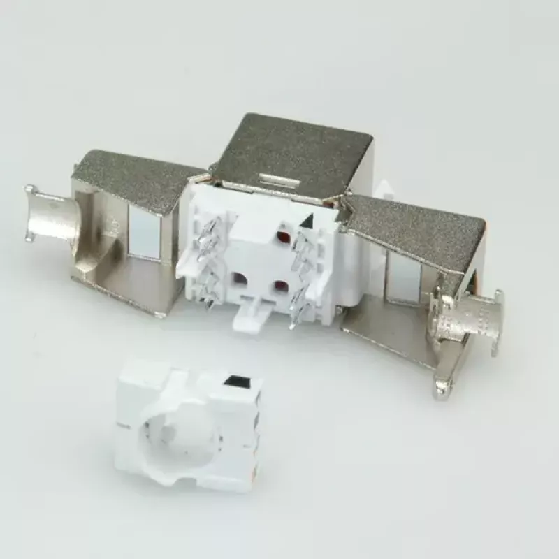 Keystone ligzda ROLINE Cat.6/E klase 26.11.0377 sudrabota