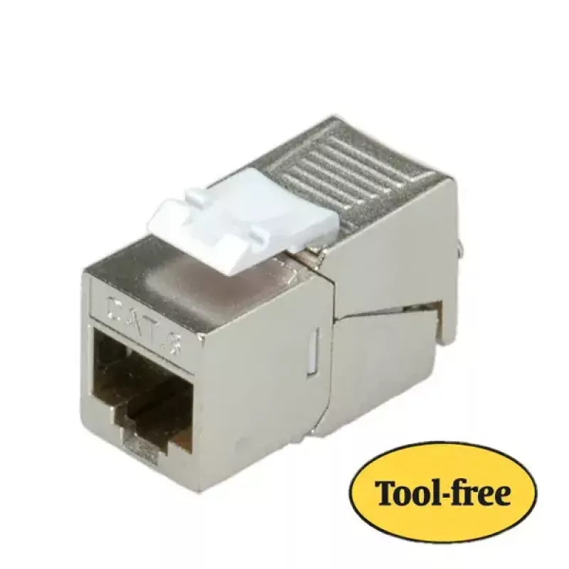 Keystone ligzda ROLINE Cat.6/E klase 26.11.0377 sudrabota