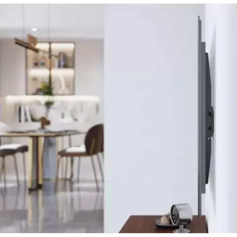 Manhattan TV un monitora stiprinājums – fiksēts zemprofila sienas stiprinājums, 1 ekrāns, 32–55 collas, melns, VESA 75x75 līdz 400x400 mm, maks. slodze 45 kg