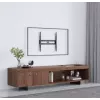 Manhattan TV un monitora stiprinājums – fiksēts zemprofila sienas stiprinājums, 1 ekrāns, 32–55 collas, melns, VESA 75x75 līdz 400x400 mm, maks. slodze 45 kg