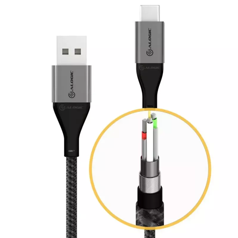USB kabelis ALOGIC ULCA2030-SGR 0,3 m USB 2.0 Pelēks