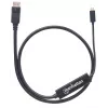 Manhattan USB-C uz DisplayPort kabelis, 4K@60Hz, 1m, vīriešu-vīriešu, melns, nav divvirzienu, trīs gadu garantija, ekvivalente CDP2DP1MBD
