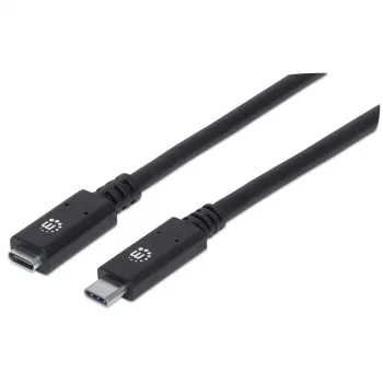 USB-C pagarinātājs Manhattan 50cm vīrišķais uz sievišķo