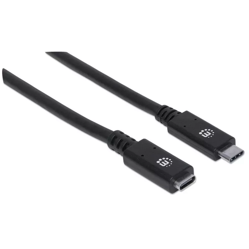 USB-C pagarinātājs Manhattan 50cm vīrišķais uz sievišķo