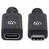 USB-C pagarinātājs Manhattan 50cm vīrišķais uz sievišķo