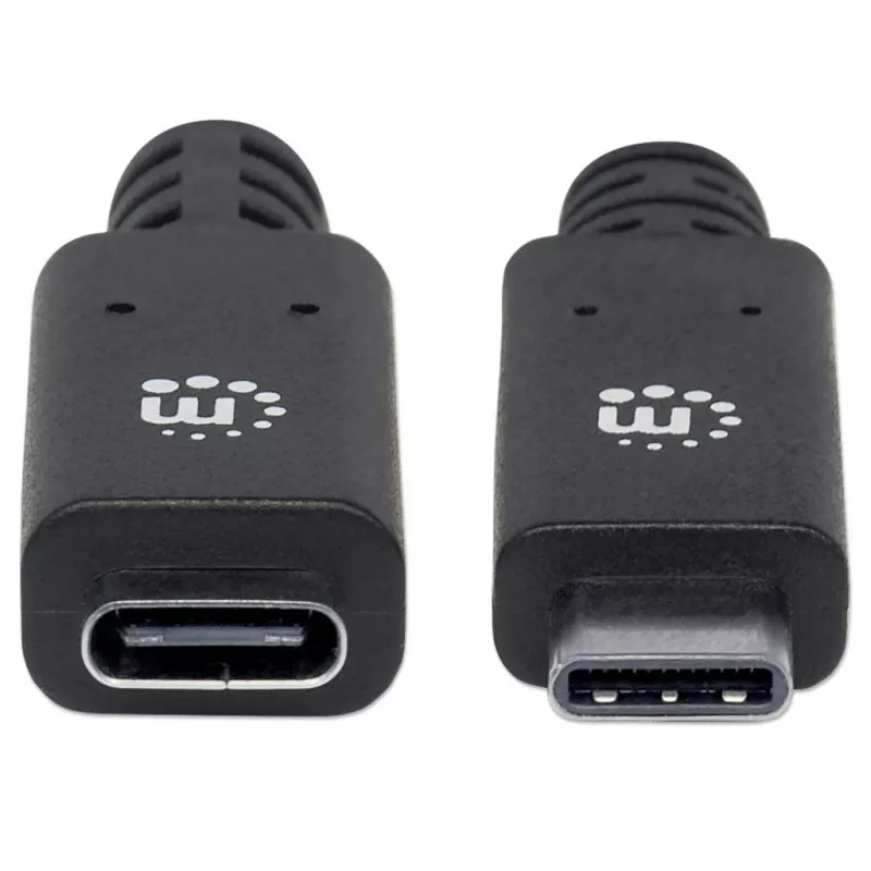 USB-C pagarinātājs Manhattan 50cm vīrišķais uz sievišķo