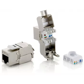 Cat.6A ekranēta keystone ligzda bez instrumentiem equip 767221